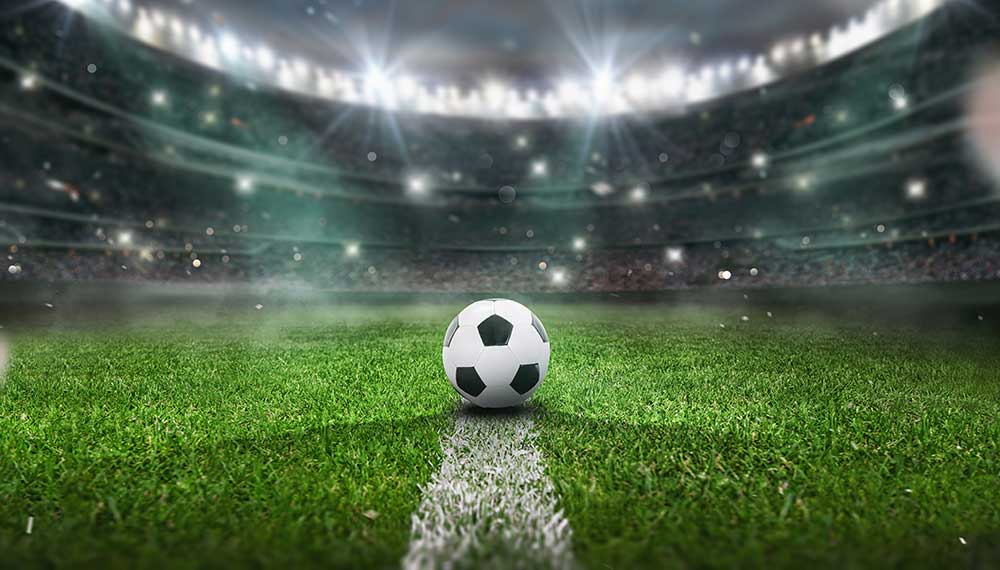 Soccer ball on field