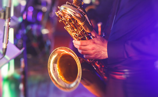 saxophone being played